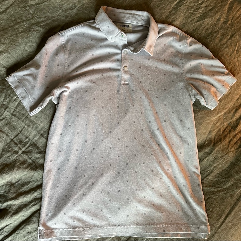 Linksoul Astoria Leaf Print Polo Medium